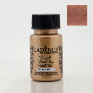 Акриловая краска Cadence Dora Metallic, цвет 167 Бронза, 50 мл
